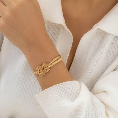 Golden Chain Snake Bracelet