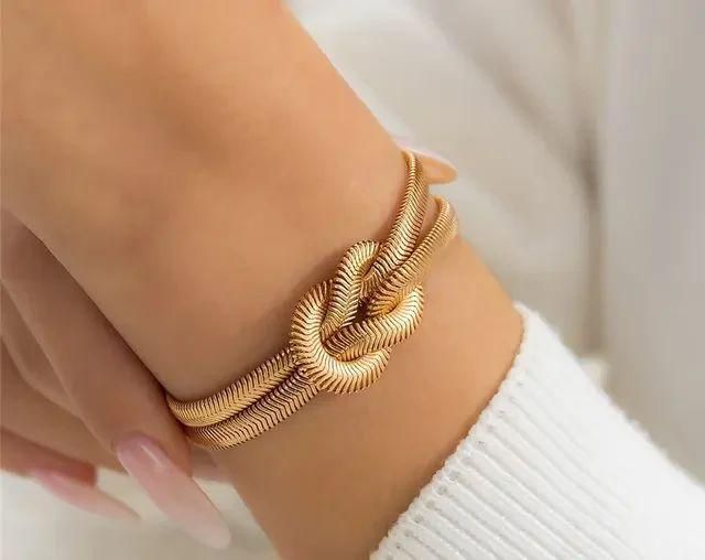 Golden Chain Snake Bracelet